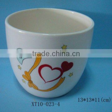 Valentine Gift Glazed Ceramic Flower pot for Gardening Planter