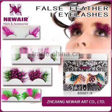 HOT sale High quality Party Feather false eyelashes fake eyelash supplier