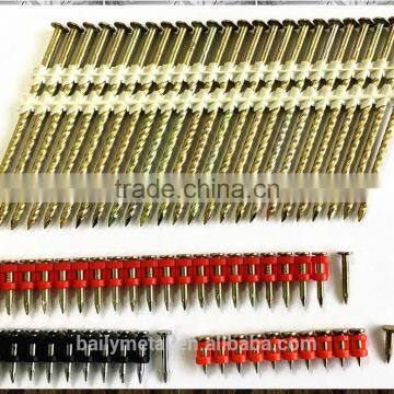 High Quality Red Plastic Color Low Carbon Harded Steel Galvanized Concrete Nails for Construction photo-6