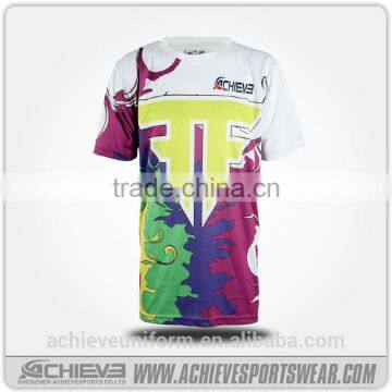 Custom desgin sublimation blank crew neck t shirt men