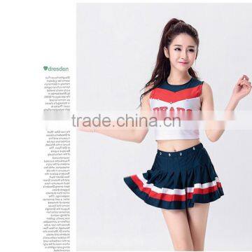 Short Sleeve Top and Skirt Girls Cosplay Sport Wear for Cheerleader BB0024 photo-2