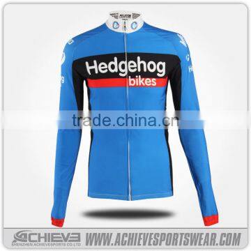 Embroidered cycling logo french cycling jerseys /long sleeve cycling jersey