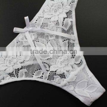 Stock Whole Sale Jacquard Weave Transparent Cute Sey Panties G String Women Cotton Transprent Low Waist Thongs Underwear Briefs photo-5