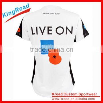 2016 Custom New Style Women's Loose Running Vest/shirt in Round/V Neck photo-4