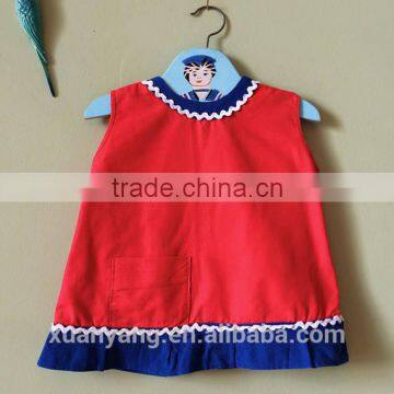 New design wholesale lovely red kids clothes baby dress pictures frock girls baby dress