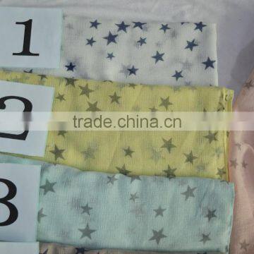 2017 Fashion Girls New Arrival Designer Viscose England Print Star Scarf photo-4