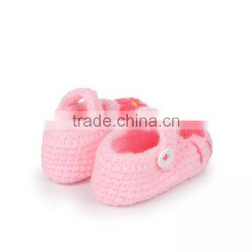 Beautiful Flower Baby Crochet Knitting Hand Made Boot Shoes photo-2
