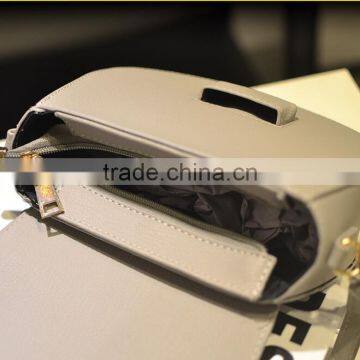 Zm50149b Europe Simple Pure Color Women Shoulder Bag pu Leather Lady Bags photo-6