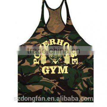 Cotton Men Sport Fitness Tops Gold's Powerhouse USA GYM Tank Top Vest Muscle Singlet Men Stringer Bodybuilding Plus Size 2XL photo-2