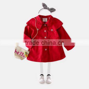 S60606B 2017 New Children Cotton Windbreaker Baby Girls Autumn Cloak Coats