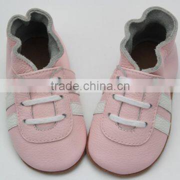 Wholesale 2014 Shenzhen Factory Soft Sole Leather Baby Shoes photo-3