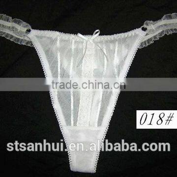 Transparent Panties Ladies Plain White G-strings Wholesale From China