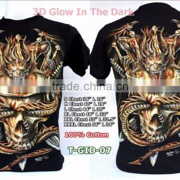 3D Glow in the Dark T-Shirts With Stunning Prints on the Front and Back