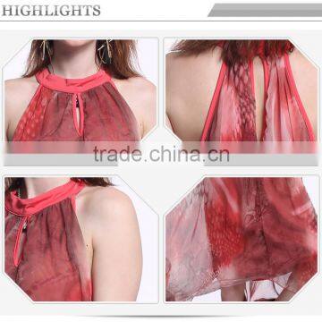 Customizable Lady Halter Dress,dress Long Red photo-6