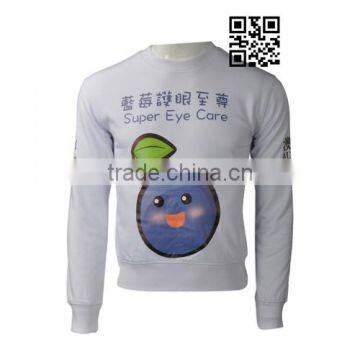 Wrinkle Free CVC Fabric Mens Printing Pullover Sweatshirt Hoodie photo-2