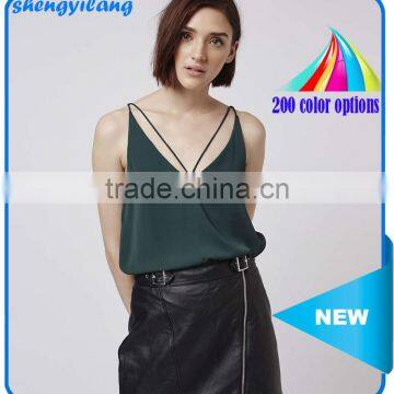 Most Fashionable Variety of Colors Strappy Plunge Cami Top photo-1