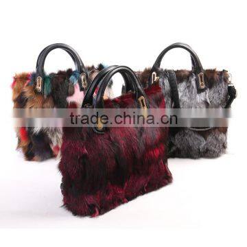 Factory Directly Supply Luxury Fashion Ladies Handbags Real Fox Fur Bag photo-5