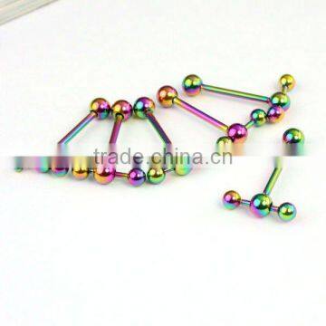 fashion plated vibrating barbell tongue ring