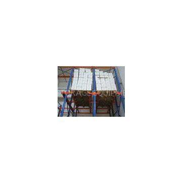 Blue / orange multi level Drive in pallet racking with single / double side bracket