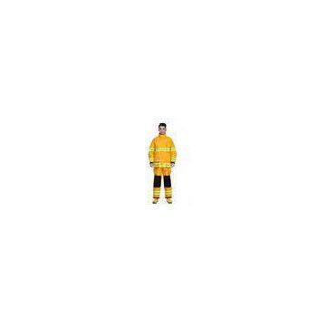 Anti Static Oil proof Fireman Turnout Gear Flame Retardant Uniforms Yellow Orange Navy blue