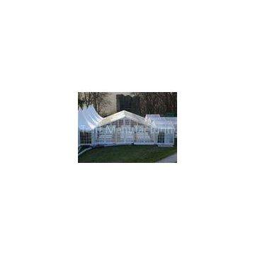 Clear PVC Fabric Outdoor Party Tents With Wooden Flooring 6m * 10m