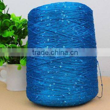 120D polyester yarn with 2mm sequin for knitting