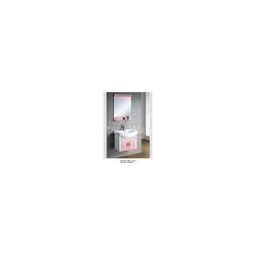 wall mount cabinet / PVC bathroom vanity / hung cabinet / white color for bathroom 60 X49/cm