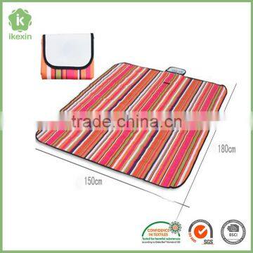 Outside Picnic Use Waterproof Fleece Blanket For Camping