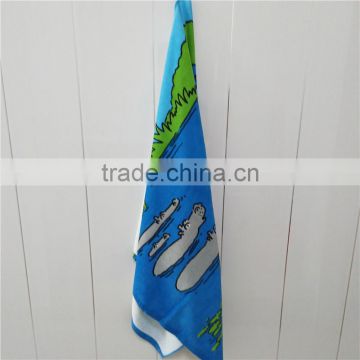 China Supplier Custom Design 100% Cotton Printed Beach Towel With Hanging