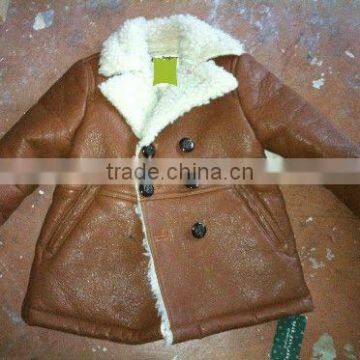 kids faux fur jacket bond leather