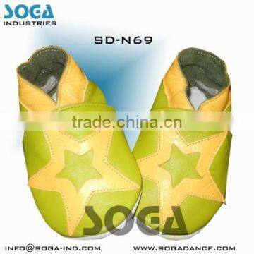 Green Star Baby Shoes