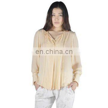 Fashion Ladies Women's Chiffon Tops Long Sleeve Shirt Casual Blouse