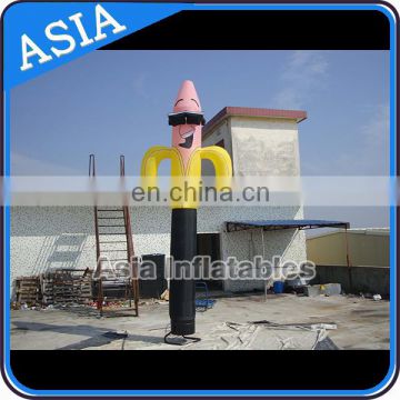 20' advertising Custom Logo inflatable Tube man with light