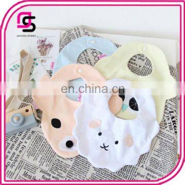 New cute design absorbent cotton baby bandana drool bibs baby dribble bibs