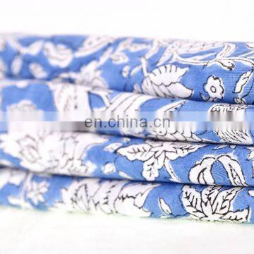 Dressmaking Sewing Fabric By Meter Indian 2017 Hand Block Cotton Fabric Crafting