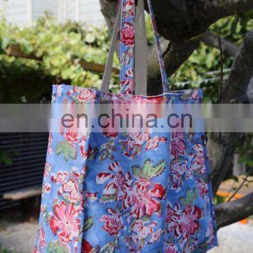 Indian Cotton Block Printed Canvas Bag Cotton Canvas Tote Bag Messenger bags