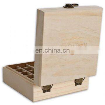Wood Box Packaging Essential Oil Box - Holds 25 Bottles Size 5-15 ml photo-4