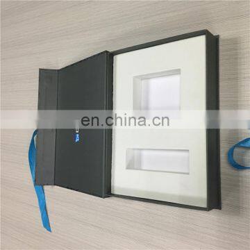 Like Book Shape Box With Ribbon Tie Gift Box for Portable Battery With Small Computer photo-4