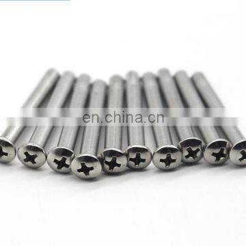 Standard Unembroidered Stainless steel hollow round head rivet with large flat head cross