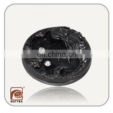 Fashion button,Resin button for coat Decorated with Rhinestones garment accessories