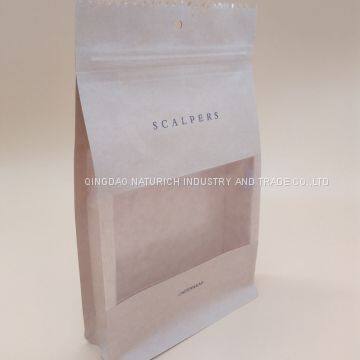 500g/16oz Stock Coffee Bag Kraft Coffee Bag With Window photo-3