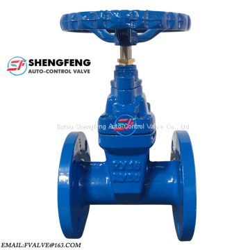 Non-rising steam resilient seated GGG40 BS5163 ductile iron gate valve