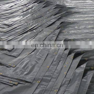 Hot Sale 500D/22X22 550GSM PVC Laminated Soundproof Tarps for Construction photo-4