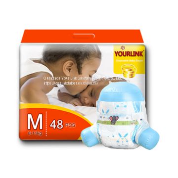 Cheapest new premium soft disposable baby diaper manufacturer in China free sample