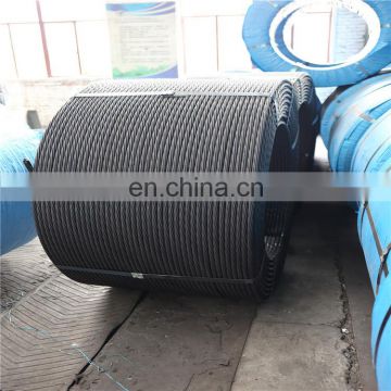 1860Mpa ASTM A416 post tension uncoated 7 wires prestressed concrete pc steel strand For Buildings