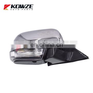 Auto Folding Heating Chrome Mirror 10 wires For Mitsubishi Pajero Montero 4 IV 2007-2017 7632A111 7632A112