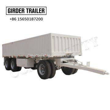 High quality 3 axles towing drop drawbar full trailer for sale