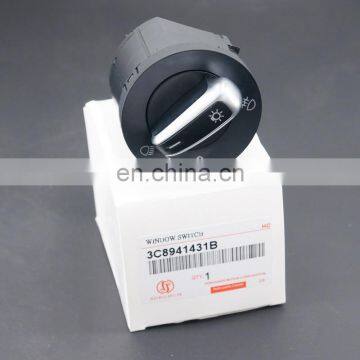 Headlight Fog Light Control Switch 3C8941431B for VW With Plating Edge photo-3
