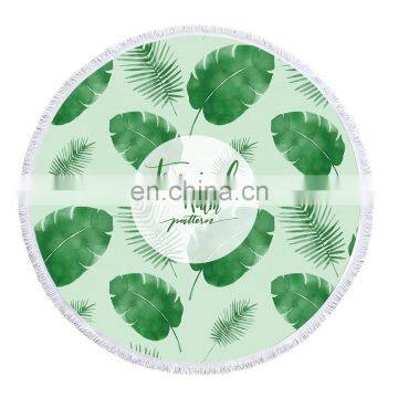 100% Polyester Round Beach Towel Multicolor Custom photo-7