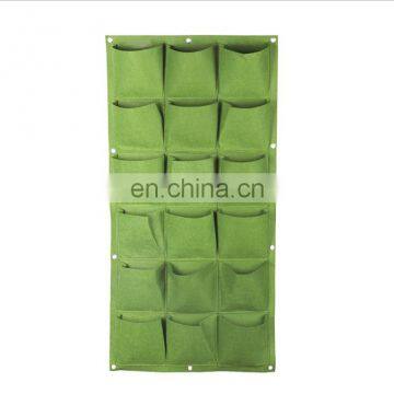 Custom wholesale non-woven fabric green vertical garden felt wall hanging grow bags